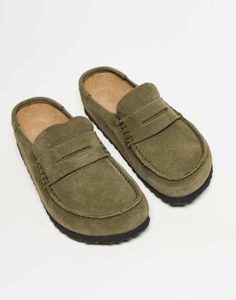 Birkenstock Unisex Naples narrow fit wrapped loafer in thyme - view 1