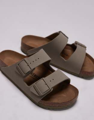  Unisex narrow fit Arizona birko-flor sandals in faded khaki