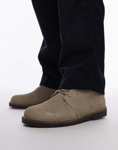 Birkenstock Uppsala lace up boots in taupe - view 1