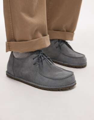 Birkenstock - Utti - Chaussures en daim à lacets - Gris