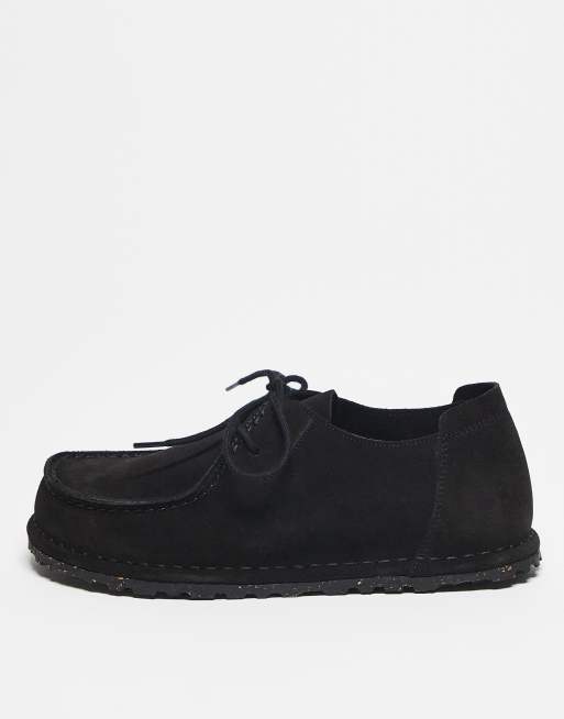 Birkenstock – Utti – Czarne sznurowane buty 