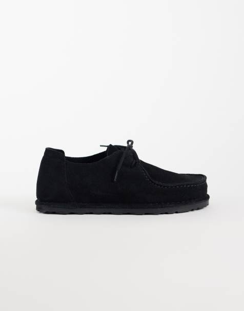 Birkenstock Utti Lace regular fit mockaskor i svart - view 1