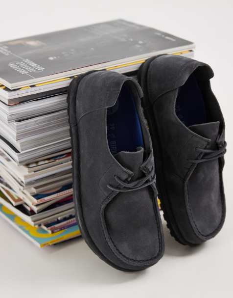 Birkenstock Utti Lace suède schoenen in antracietgrijs - view 1