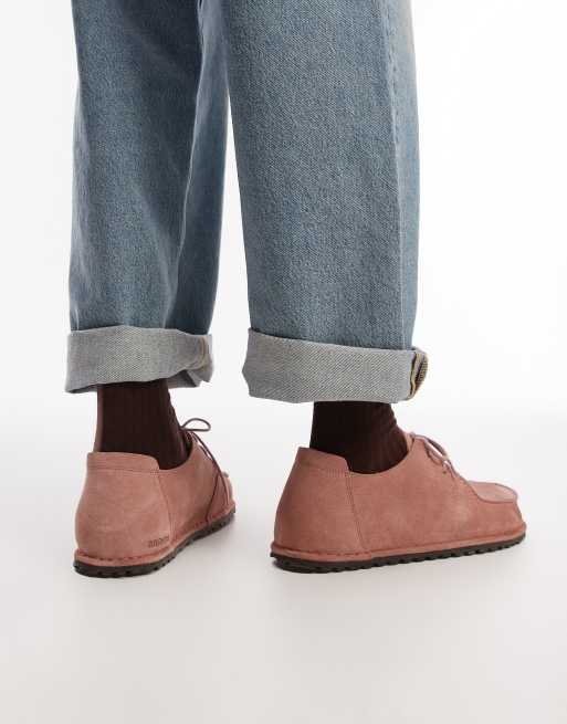 Birkenstock – Utti – Rosa mockaskor med snörning, 4 av 4