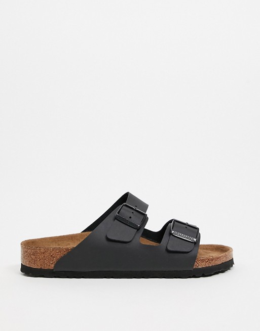 Birkenstock vegan arizona birko-flo sandals in black exclusive