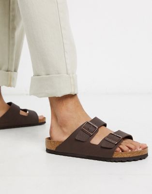 brown birkenstock style sandals