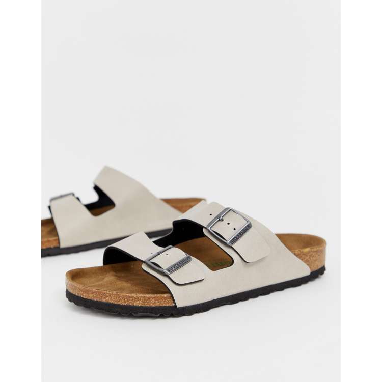 Birkenstock Vegan Arizona sandals in stone ASOS