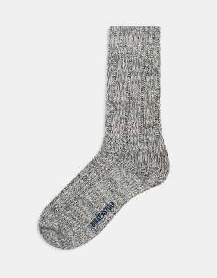 Birkenstock - Womenswear - Damen-Socken in Hellgrau in verdrehter Optik