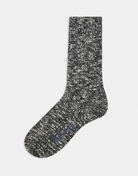 Birkenstock womenswear slub cotton sock in grey - view 1