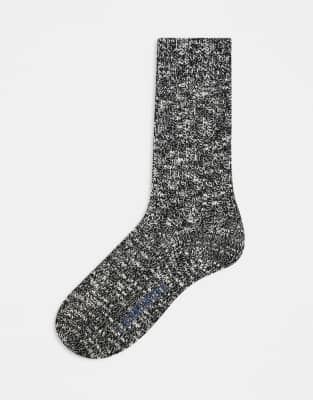 Birkenstock - Womenswear - Socken aus geflammter Baumwolle in Grau