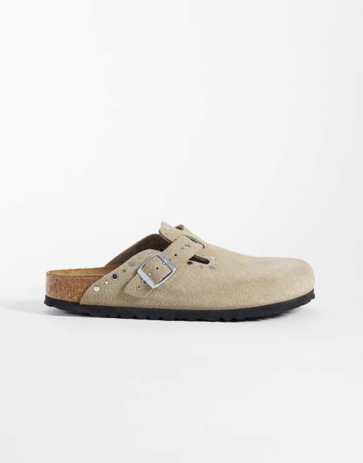 Birkenstock - zuecos Boston con remaches en topo, 3 de 4