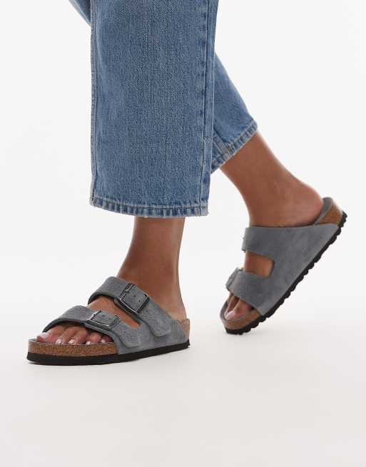 Birkenstocks Arizona suede sandal in grey