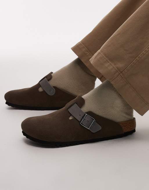Birkenstocks boston clog in brown