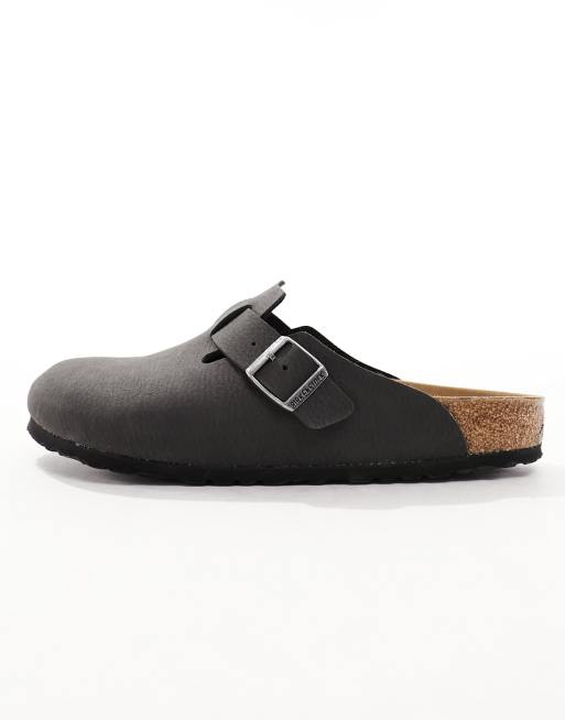Birkenstocks – Boston – Svarta tofflor i veganvänligt material, 2 av 4