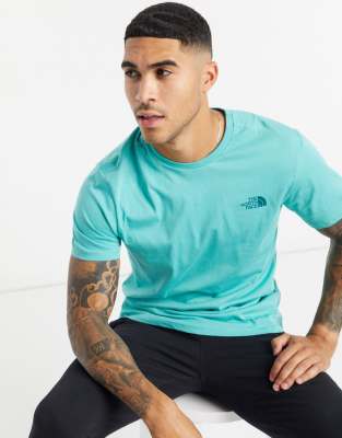 Бирюзовая футболка The North Face Simple Dome-Красный