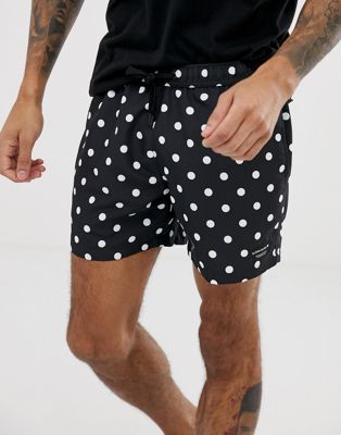 polka dot swim shorts