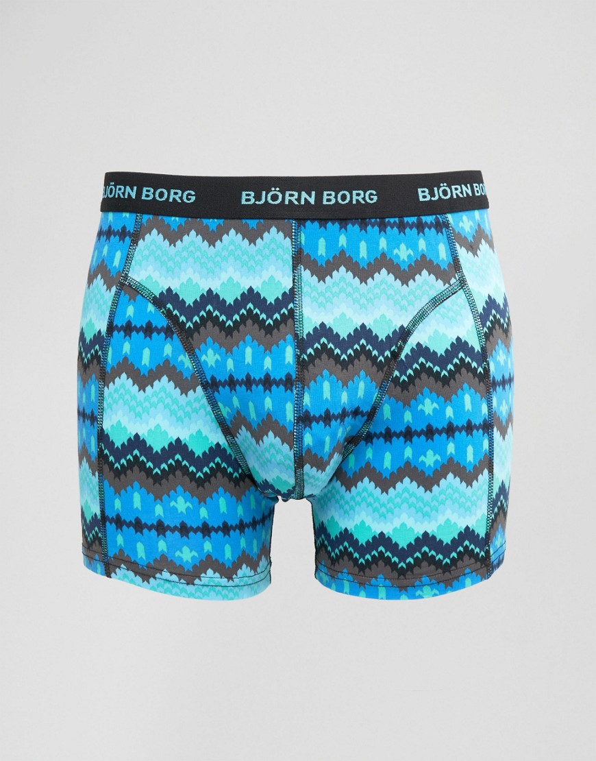Bjorn Borg - Boxershort met geometrische print-Blauw