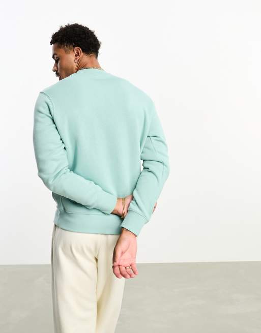 Blå sweatshirt med rund hals i fleece fra Nike Club, 2 af 4