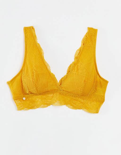 Mustard color sale bralette