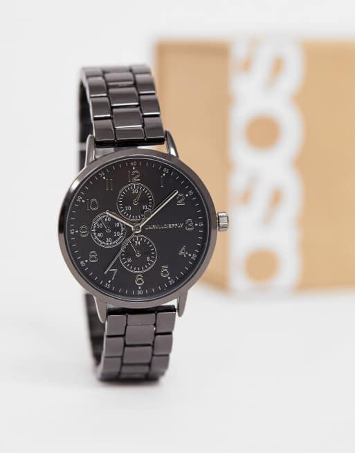 Blågråt skinny armbåndsur fra ASOS DESIGN, 4 af 4