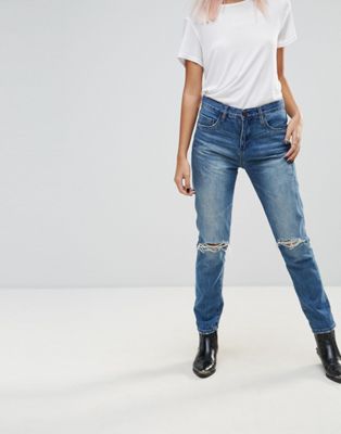 Blank NYC – Day Streaming – Jeans i mom jeans-modell-Blå