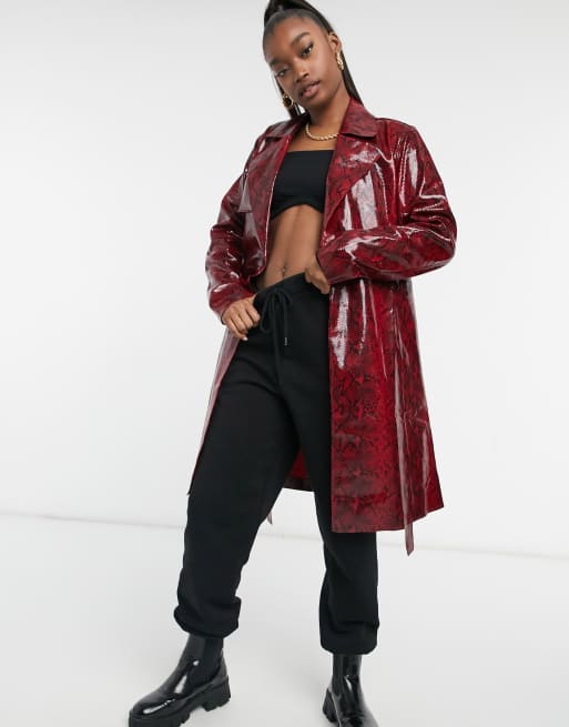 Blank nyc red leather jacket hotsell