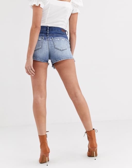 Blank jean hot sale shorts