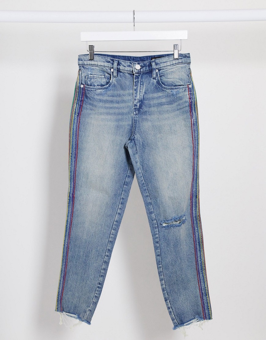 Blank NYC – Mellanblå straight jeans