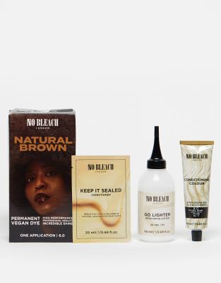 Bleach London Natural Brown Permanent Dye Kit-no Colour In Transparent