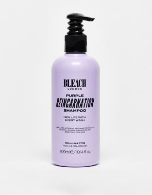 Bleach London Reincarnation Purple Toning Shampoo 300ml-no Colour In Transparent