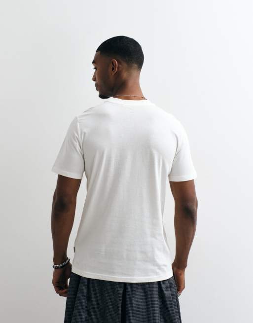 BLEND 100% bomull regular fit t-shirt med coffee club-logga i vitt, 3 av 5
