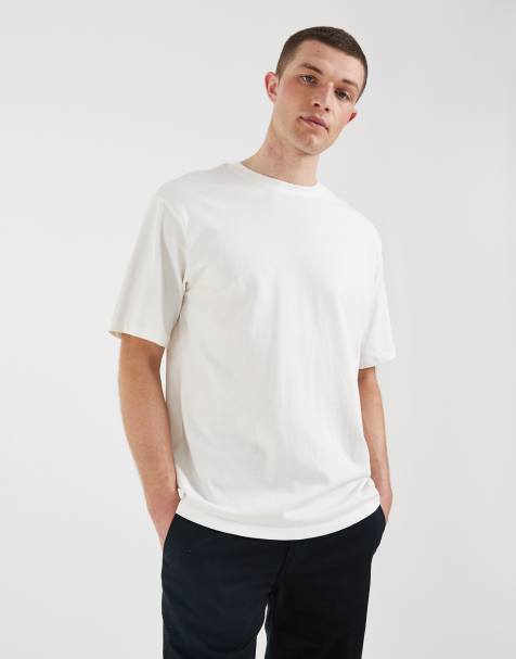 BLEND – Biały T-shirt oversize z bawełny 100% - view 1