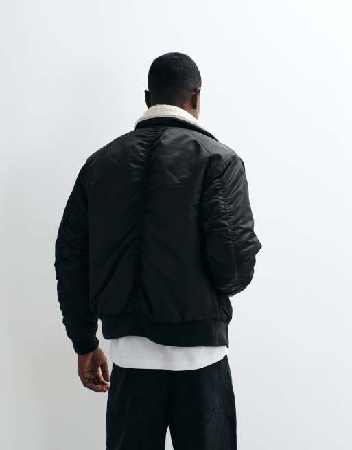 BLEND bomber à col contrastant noir, 5 de 5
