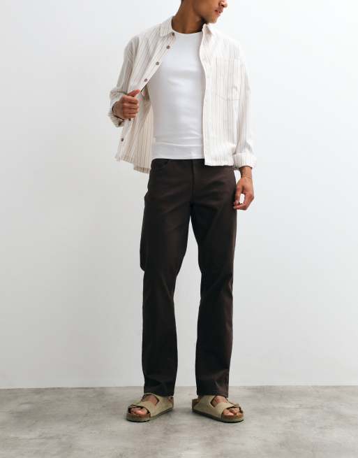 BLEND - Brune chinos med lige ben i almindelig pasform, 2 af 5