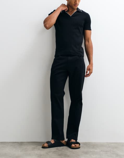BLEND – Chinohose in Schwarz mit geradem, normalem Schnitt - view 1
