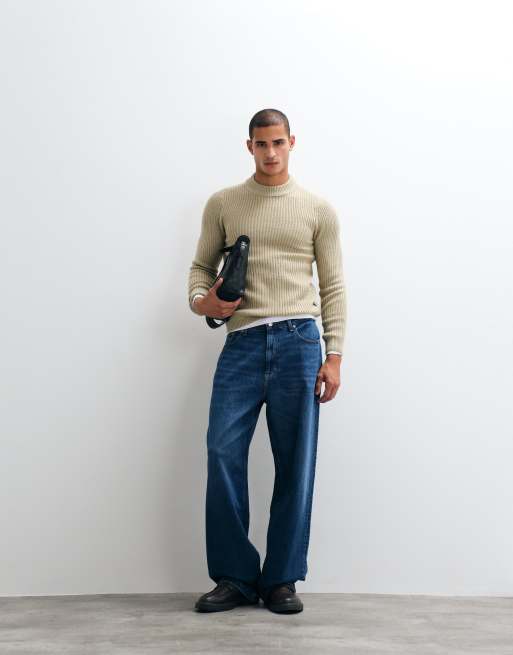 BLEND chunky knit jumper in beige, 2 of 5