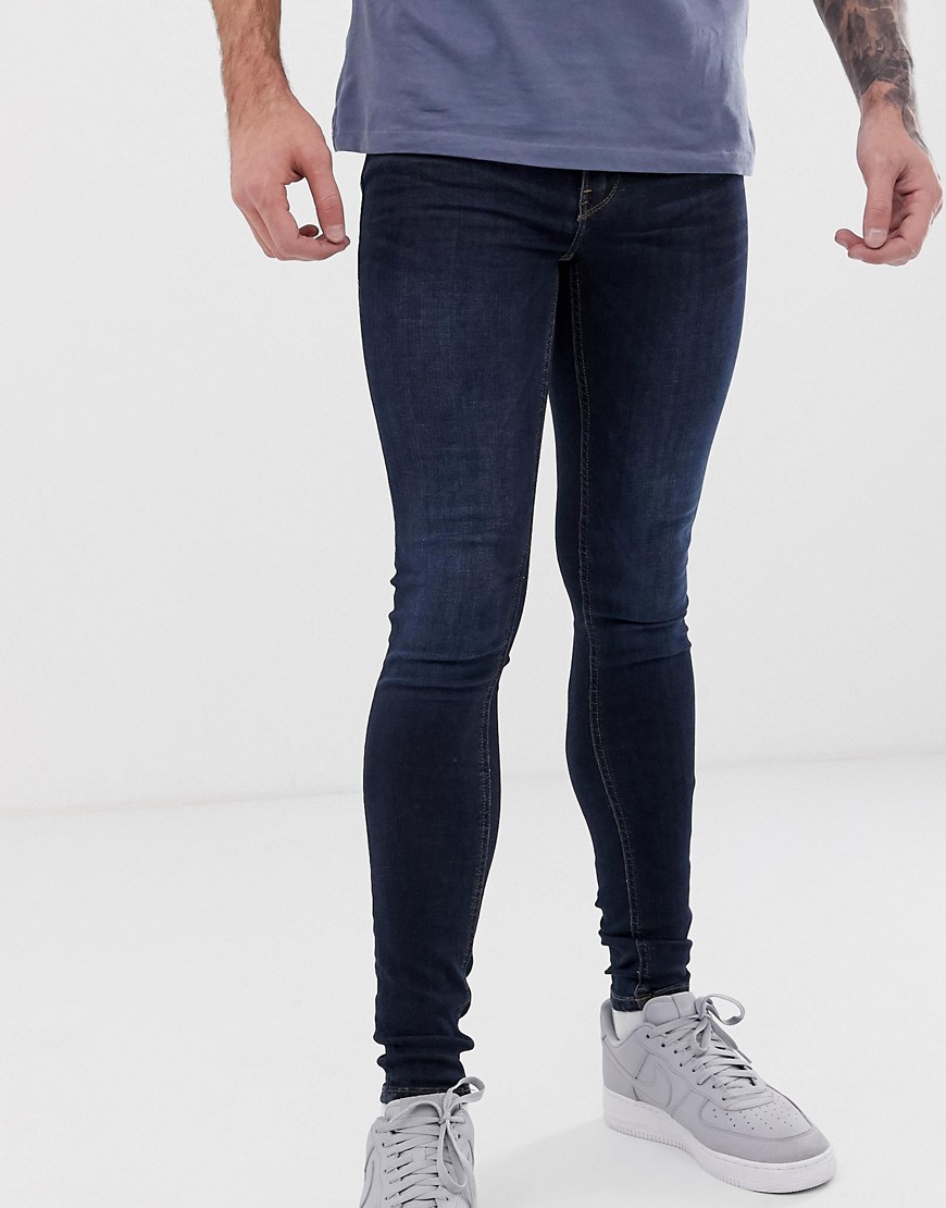 Blend – flurry – Extreme skinny jeans i indigo-tvätt-Blå