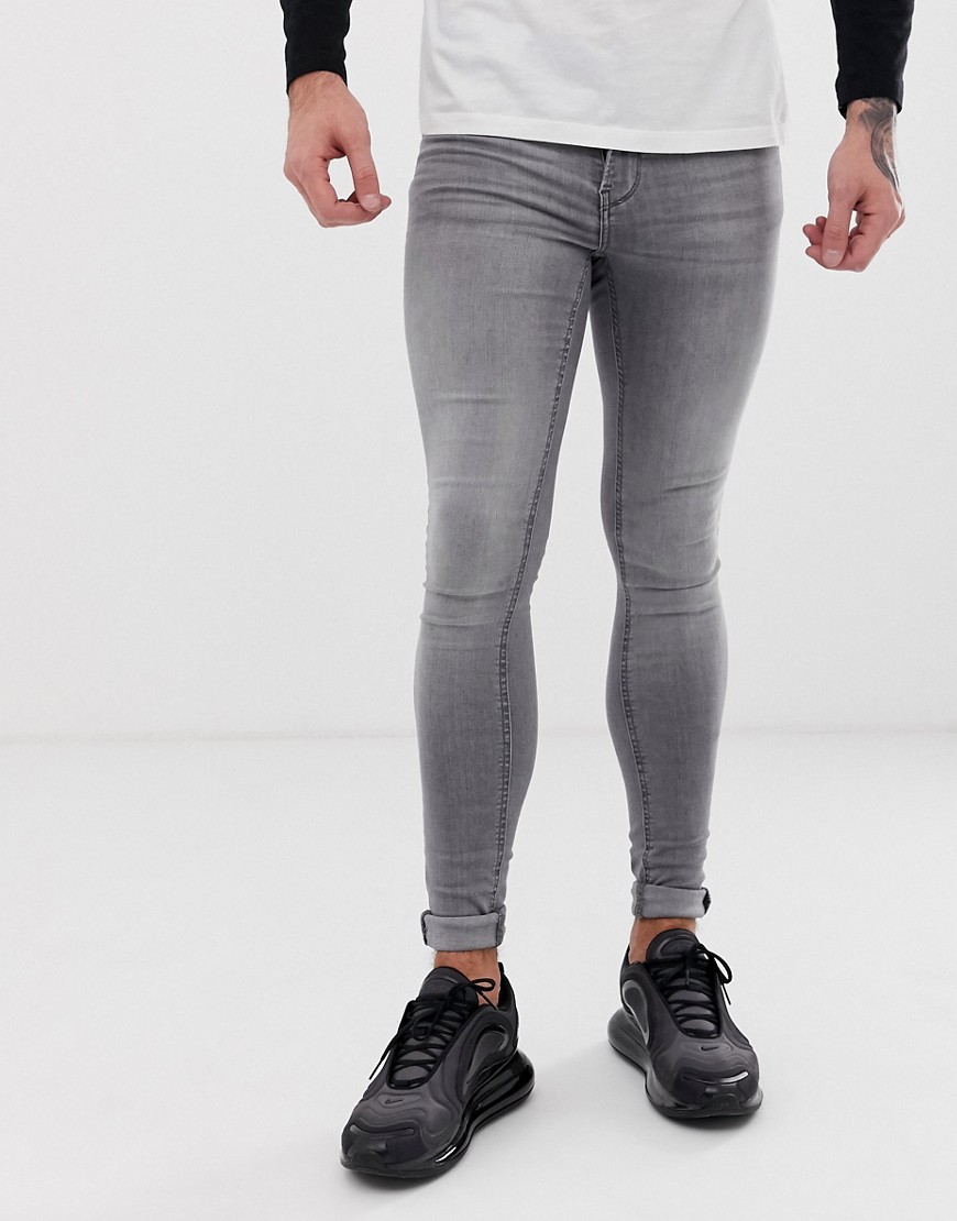 Blend – Flurry – Grå jeans i extrem skinny fit