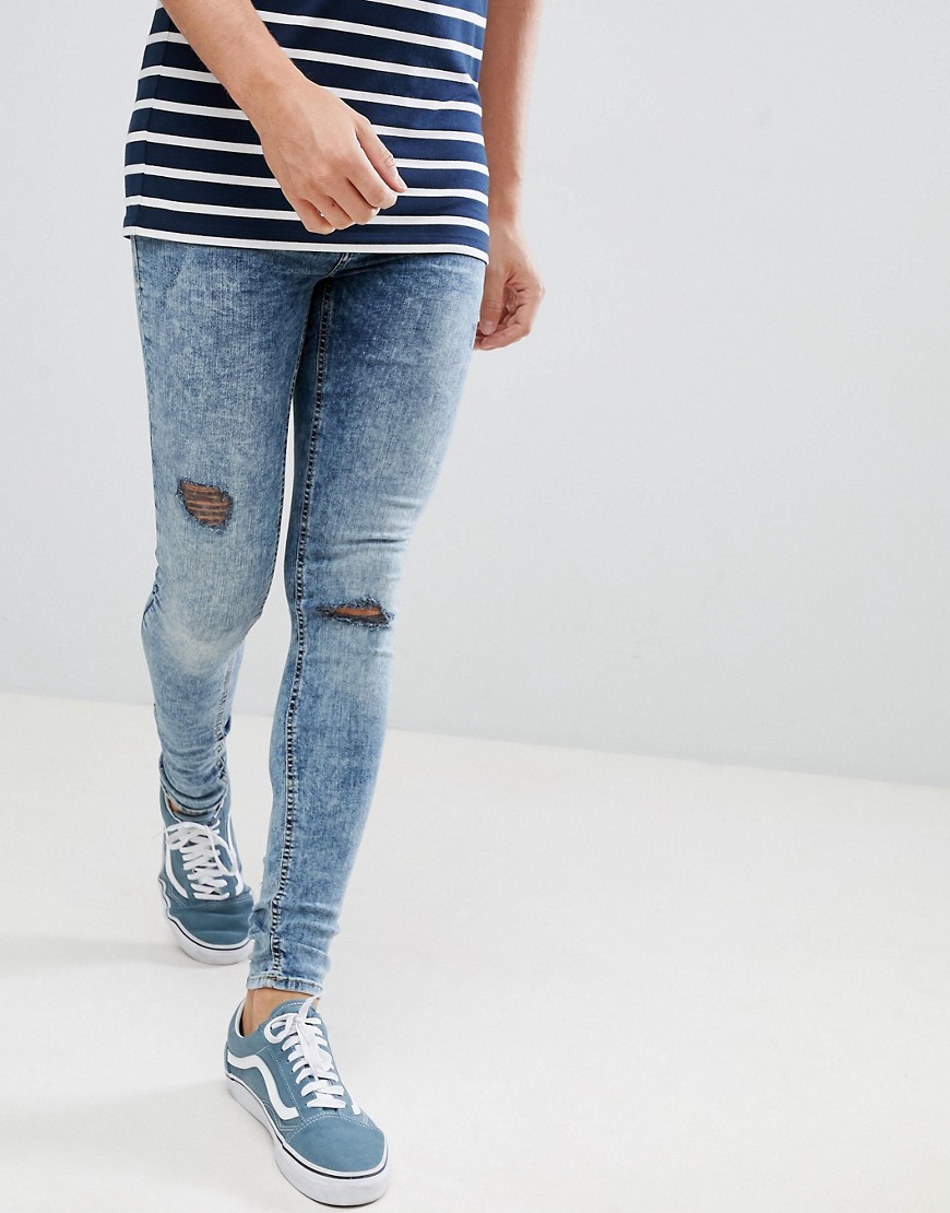 Blend flurry muscle fit jeans in blue black