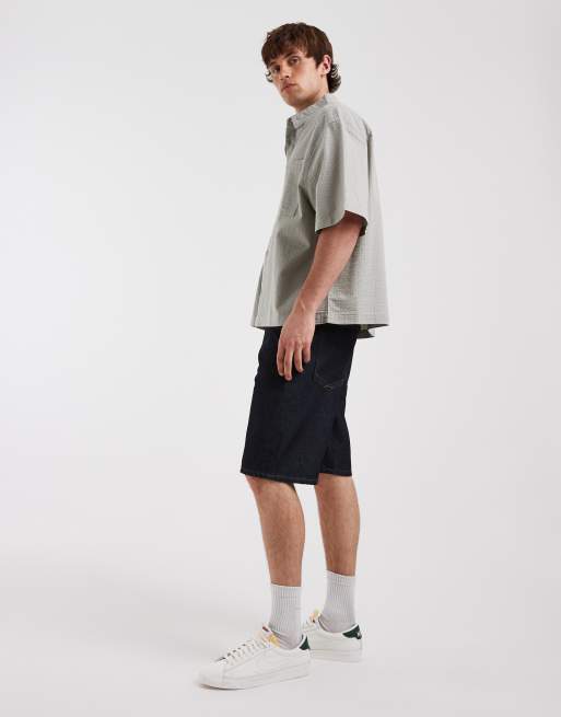 BLEND – Jeansshorts i otvättad denim med ledig passform, 3 av 5