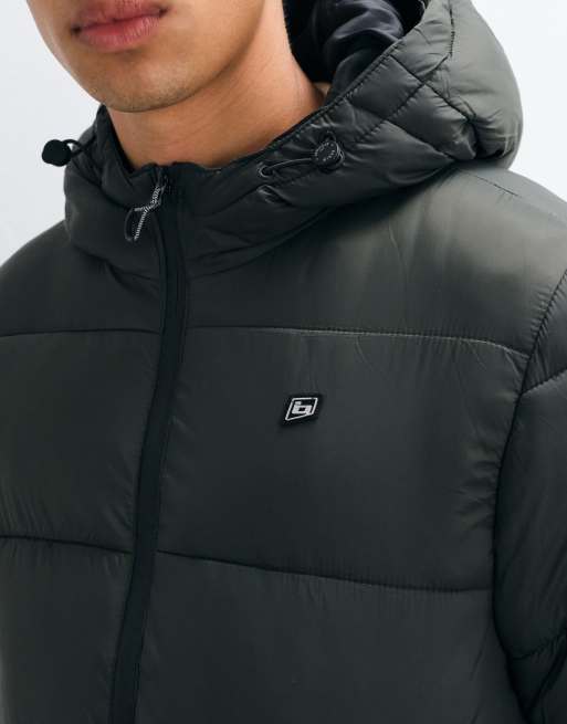 BLEND Kapuzen-Steppjacke in Dunkelgrün, 5 von 5