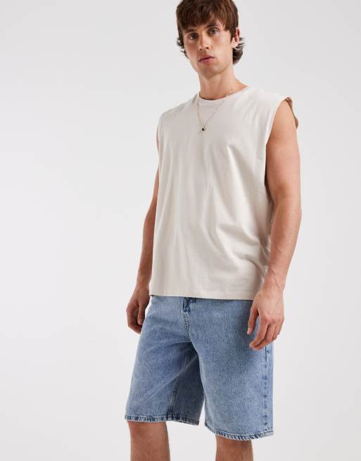 BLEND loose fit denim shorts in light blue wash, 2 of 5