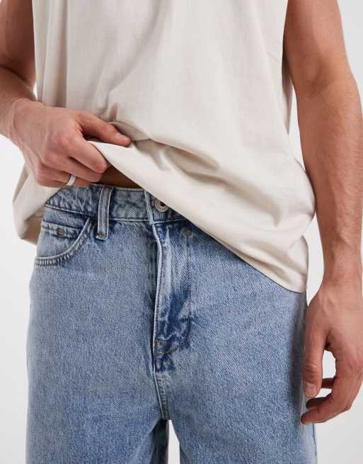 BLEND loose fit denim shorts in light blue wash, 4 of 5