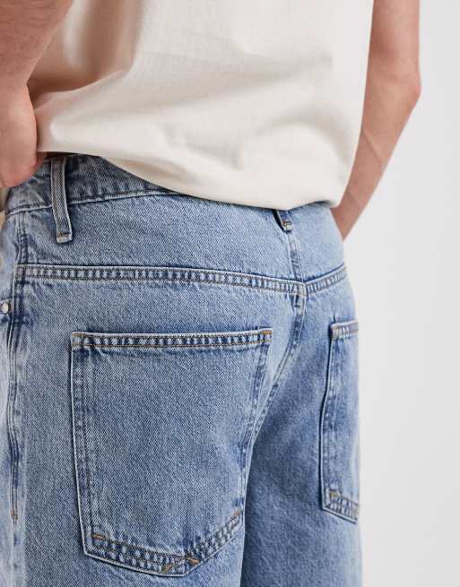 BLEND loose fit denim shorts in light blue wash, 5 of 5