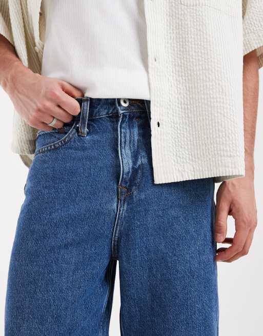 BLEND - Løstsiddende blå denimshorts, 4 af 5