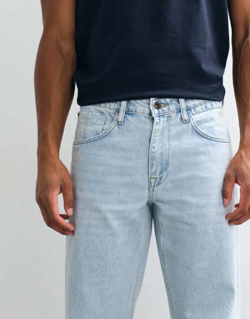 BLEND løstsiddende jeans med lige ben i lys blå vask, 5 af 5