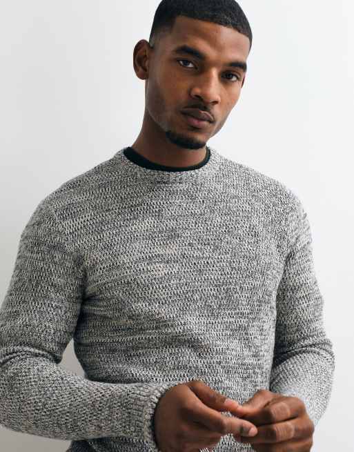 BLEND maglione lavorato a maglia a righe bicolore nero, 4 di 5