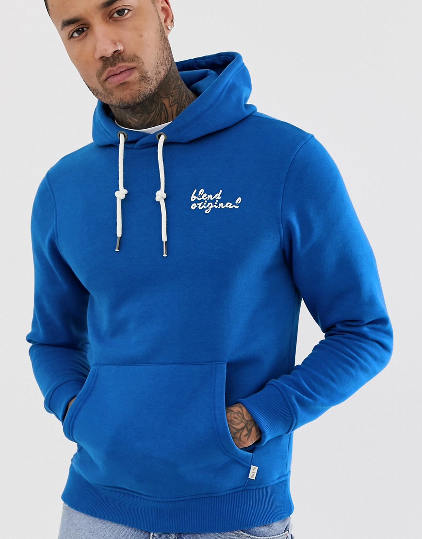 Blend original over the head hoodie in blue