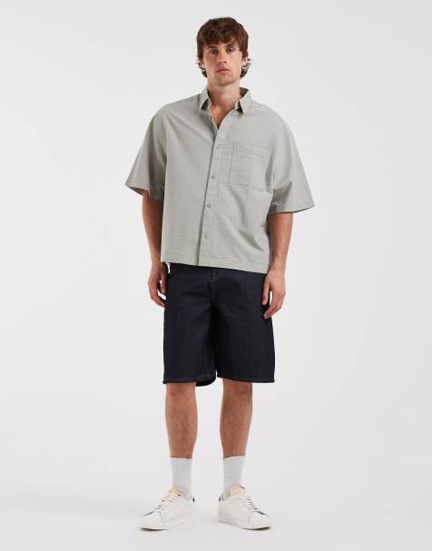BLEND - Pantaloncini ampi in denim non lavato - view 1