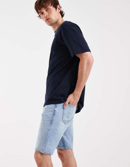 BLEND - Pantaloncini di jeans slim lavaggio blu chiaro, 3 di 5